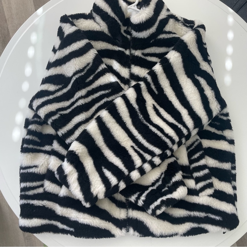Zebra Wool Teddy Jacket - image 3